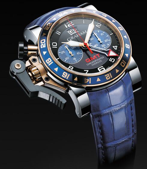 Graham Chronofighter Oversize GMT Blue 2OVGG.B26A Replica Watch